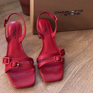 NWT Charlotte Stone Kaylin Heels in Begonia Size 9